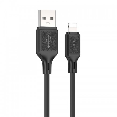 Кабель HOCO Lightning Cool silicone charging data cable X90 |1m, 2.4A|