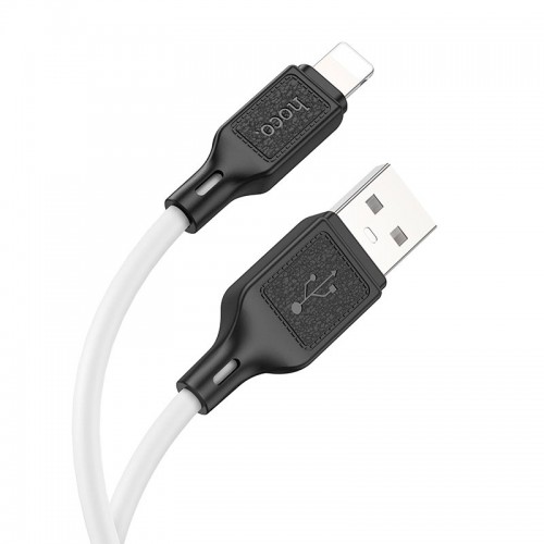 Кабель HOCO Lightning Cool silicone charging data cable X90 |1m, 2.4A|