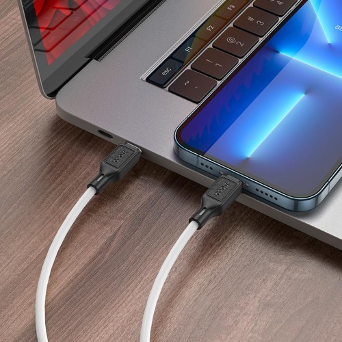 Кабель HOCO Type-C to Lightning Cool silicone PD charging data cable X90 |1m, 20W, 3A|