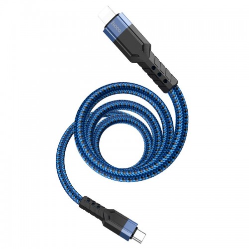Кабель Hoco Type-C to Lightning charging data cable U110 |1.2m, 20W, 3A| black