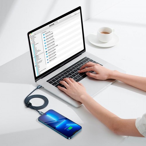 Кабель Baseus Type-C to Lightning Crystal Shine Series Fast Charging Data Cable |1.2m, 20W| black