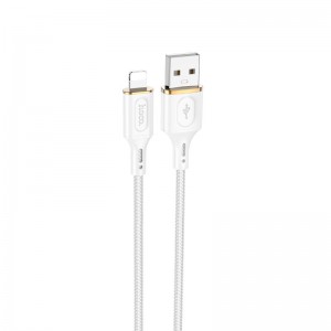 Кабель Hoco Lightning Goldentop charging data cable X95 |1m, 2.4A| white