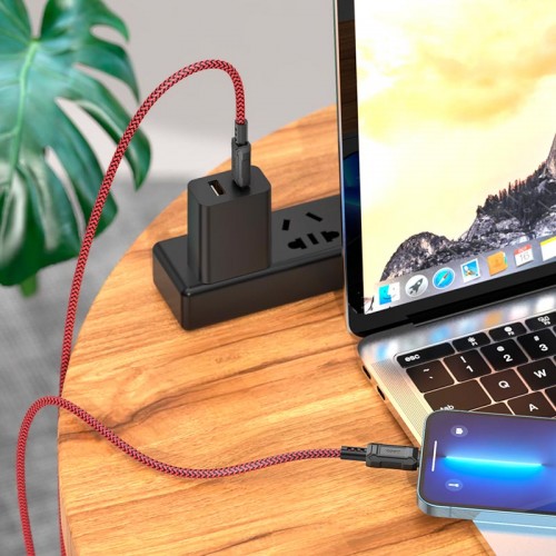 Кабель Hoco Type-C to Ligtning Leader PD charging data cable X94 |1m, 20W| black