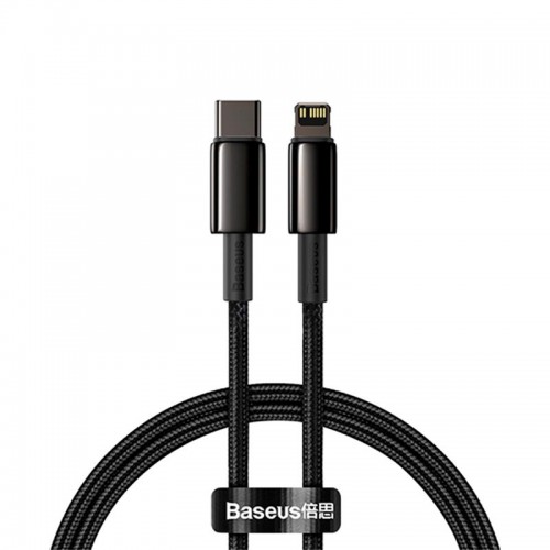Кабель Baseus Type-C to Lightning Tungsten Gold Fast Charging Data Cable |1m, 20W| black