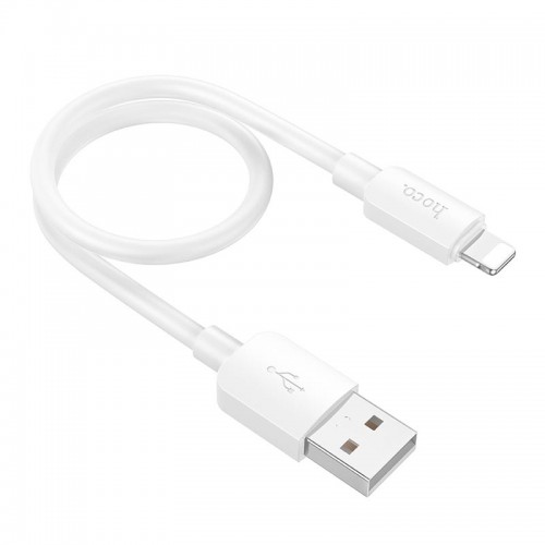 Кабель Hoco Lightning Hyper charging data cable X96 |0.25m, 2.4A/12W| black