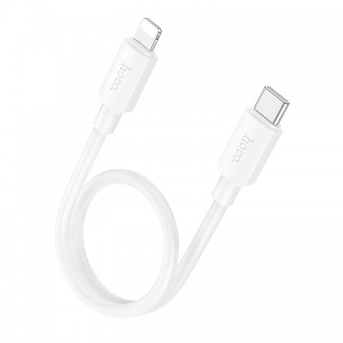 Кабель Hoco Lightning PD Hyper charging data cable X96 |0.25m, 2.4A/20W| white