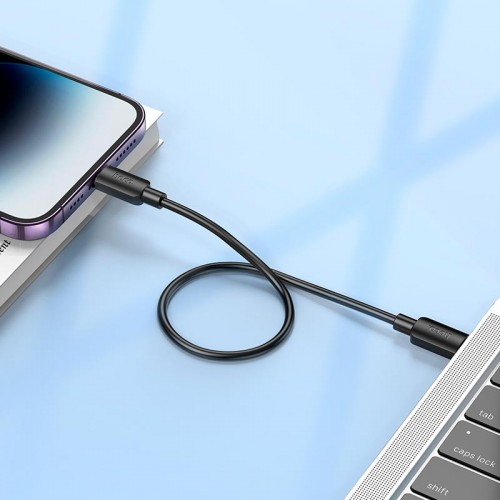 Кабель Hoco Lightning PD Hyper charging data cable X96 |0.25m, 2.4A/20W| white