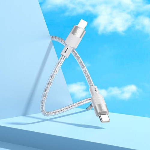Кабель HOCO X99 Crystal junction PD silicone charging data cable |1m, 27W/3A|