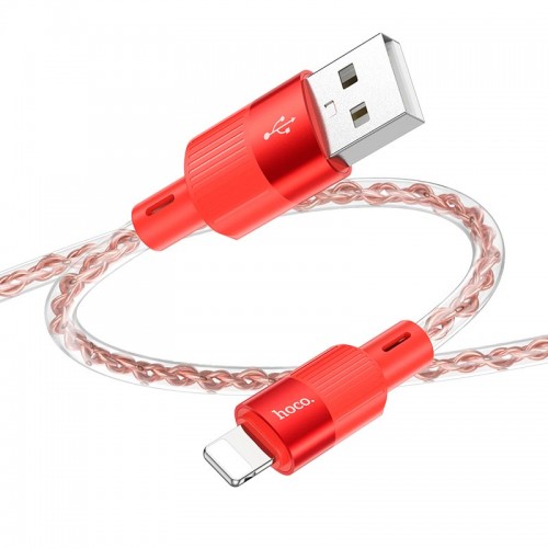 Кабель HOCO X99 Crystal junction Lightning silicone charging data cable |1m, 2.4A|
