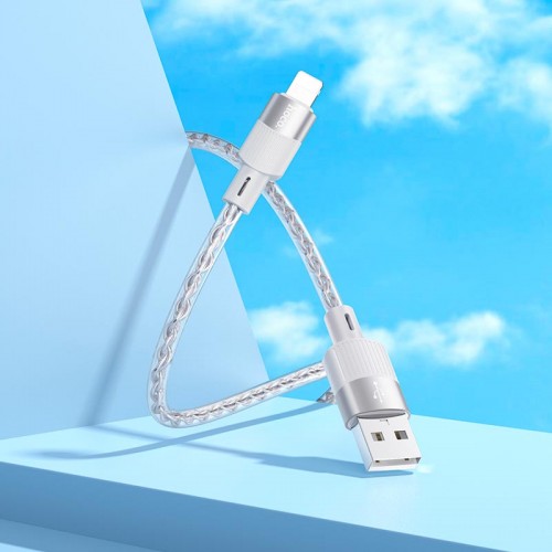 Кабель HOCO X99 Crystal junction Lightning silicone charging data cable |1m, 2.4A|
