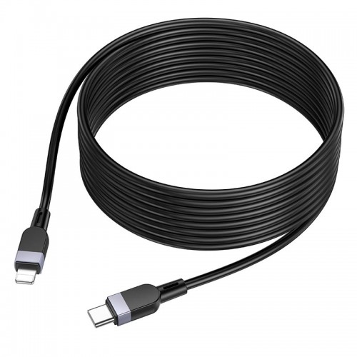 Кабель Hoco Type-C to Lightning Energy silicone charging data cable X109 |3m, 27W| black