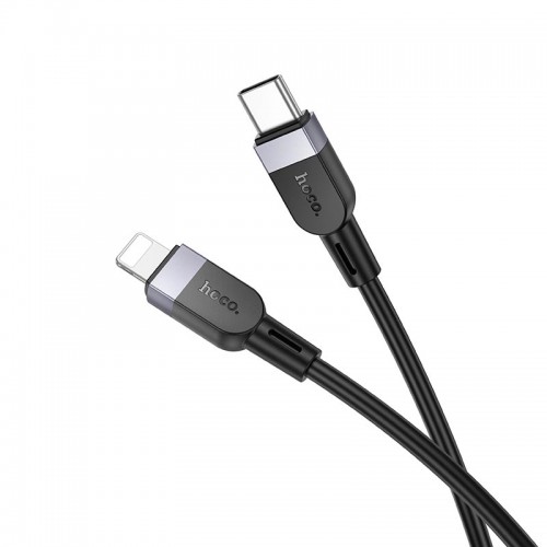 Кабель Hoco Type-C to Lightning Energy silicone charging data cable X109 |3m, 27W| black