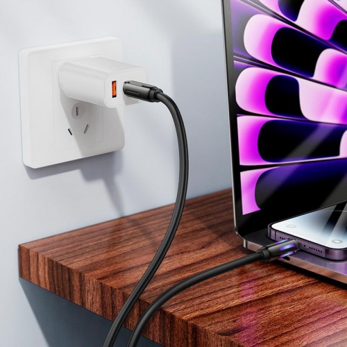 Кабель HOCO Type-C to Lightning Prize charging data cable U136 |1m, 27W|