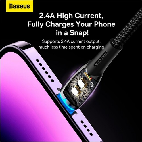 Кабель Baseus Lightning Glimmer Series Fast Charging Data Cable |2m, 2.4A|