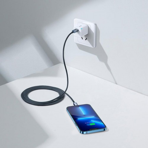 Кабель Baseus Type-C to Lightning Crystal Shine Series Fast Charging Data Cable |2m, 20W| black