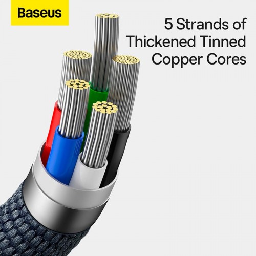 Кабель Baseus Type-C to Lightning Crystal Shine Series Fast Charging Data Cable |2m, 20W| black