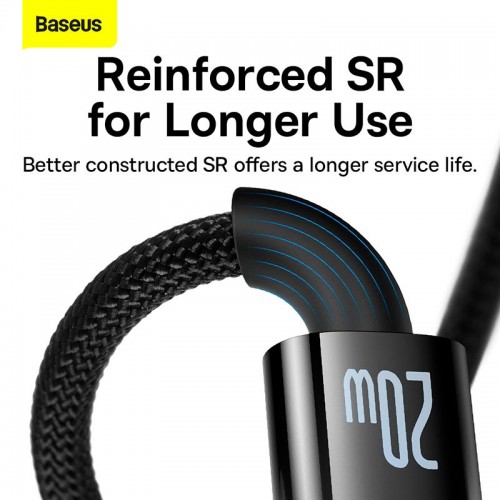 Кабель Baseus Type-C to Lightning Explorer Series Auto Power-Off Fast Charging Data Cable |1m, 20W|