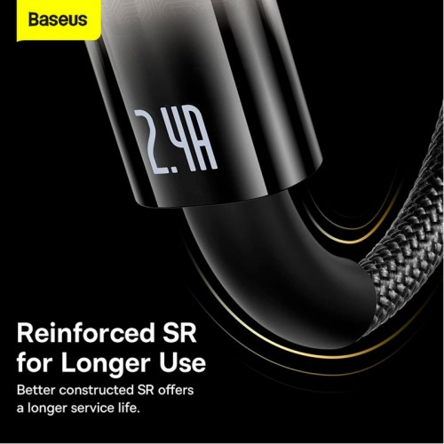 Кабель Baseus Lightning Explorer Series Auto Power-Off Fast Charging Data Cable |1m, 2.4A|