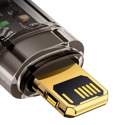 Кабель Baseus Lightning Explorer Series Auto Power-Off Fast Charging Data Cable |1m, 2.4A|