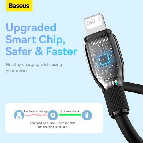 Кабель Baseus Lightning Pudding Series Fast Charging Cable |2.4A, 2m|