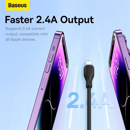 Кабель Baseus Lightning Pudding Series Fast Charging Cable |2.4A, 2m|