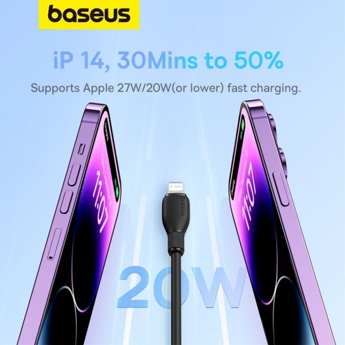 Кабель Baseus Type-C to Lightning Pudding Series Fast Charging Cable |20W, 1.2m| black