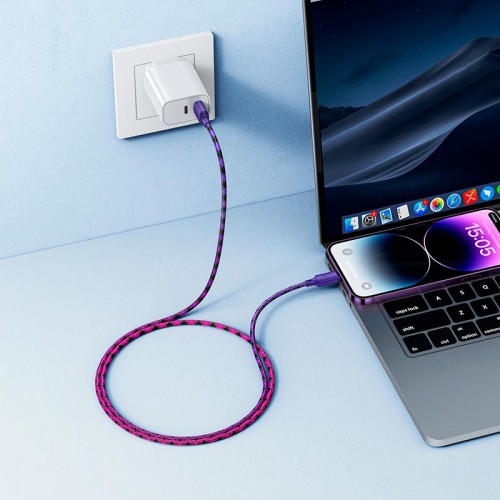 Кабель HOCO Lightning Meridian charging data cable X116 |1m, 2.4A|