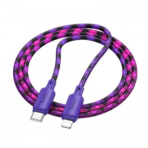 Кабель HOCO Type-C Lightning Meridian PD Charging Data Cable X116 |1m, 27W| purple