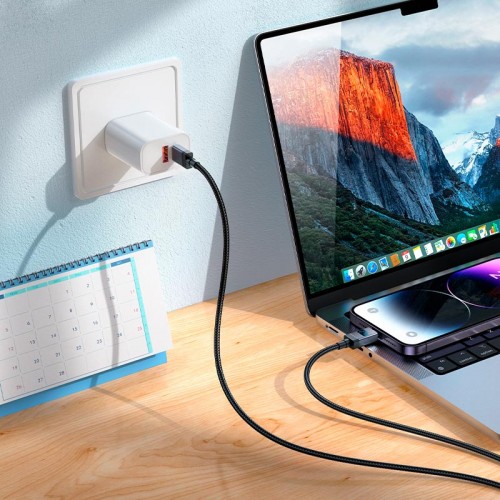 Кабель HOCO Type-C для Lightning Generous PD Charging data cable with display X118 |1m, 27W| black