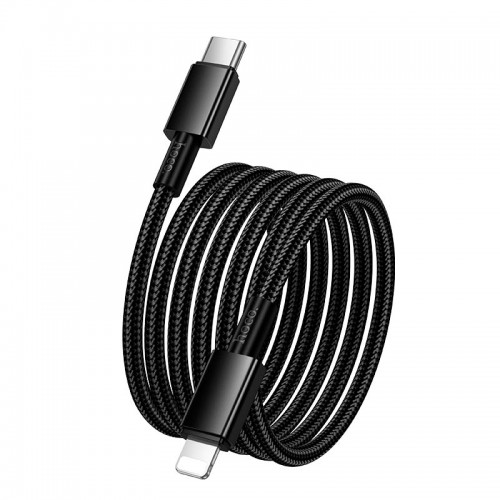 Кабель HOCO Type-C to Lightning Energy PD Charging Data Cable X119 |1m, 27W| black