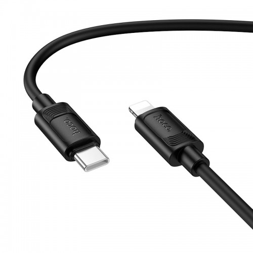 Кабель HOCO C до Lightning Benefit PD silicone charging data cable X122 |1m, 27W| black