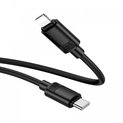 Кабель HOCO C до Lightning Benefit PD силиконовый зарядный кабель для передачи данных X122 |1м, 27W| белый