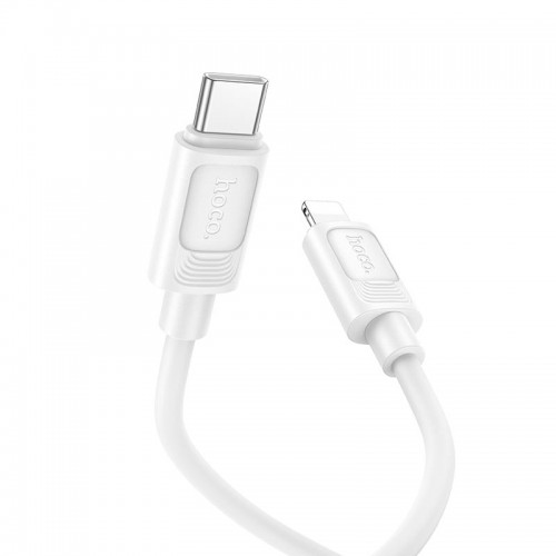 Кабель HOCO C до Lightning Benefit PD силиконовый зарядный кабель для передачи данных X122 |1м, 27W| белый