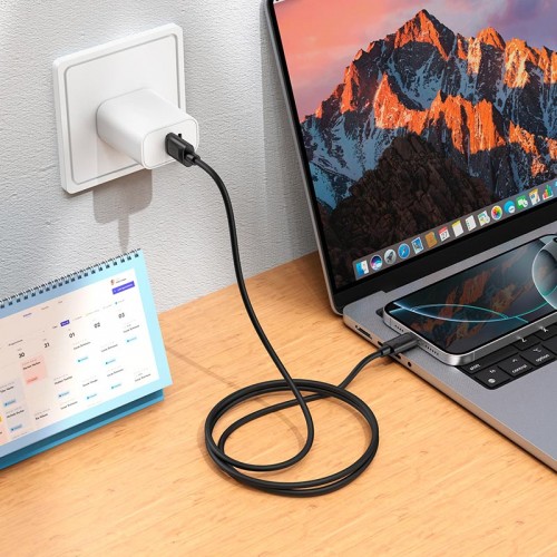 Кабель HOCO Lightning Benefit silicone charging data cable X122 |1m, 2.4A|