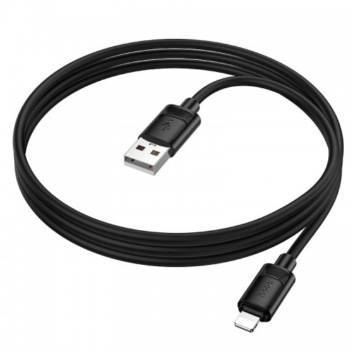 Кабель HOCO Lightning Benefit silicone charging data cable X122 |1m, 2.4A|