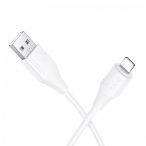 Кабель HOCO Lightning Bien silicone charging data cable X124 |1m, 2.4A|