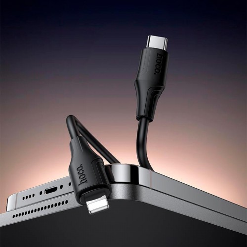 Кабель HOCO C до Lightning Bien PD silicone charging data cable X124 |1m, 27W| black