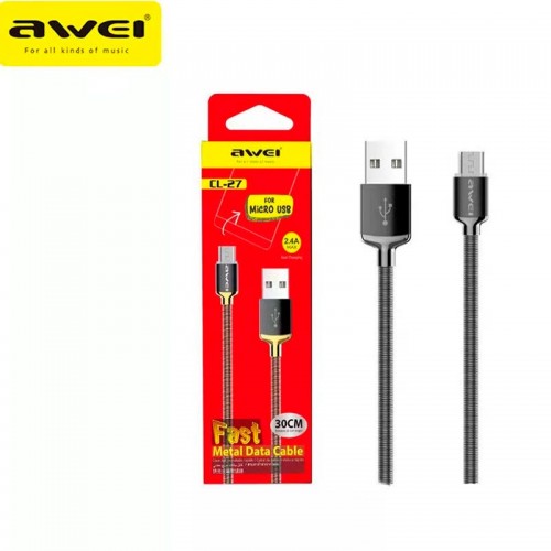 Кабель AWEI Micro CL-27 |0.3m| black