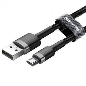 Кабель Micro USB BASEUS cafule |2.4A, 2M| (CAMKLF-C09) black
