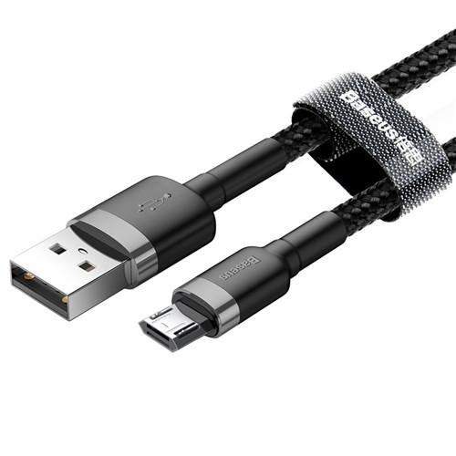 Кабель Micro USB BASEUS cafule |2.4A, 2M| (CAMKLF-C09) black
