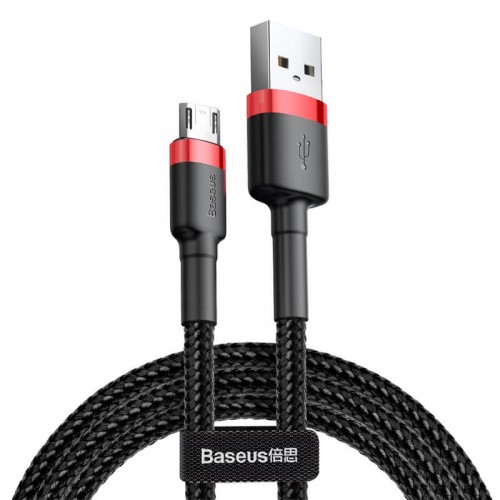 Кабель Micro USB BASEUS cafule |2.4A, 2M| (CAMKLF-C09) red