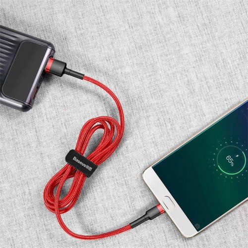 Кабель Micro USB BASEUS cafule |2.4A, 2M| (CAMKLF-C09) red