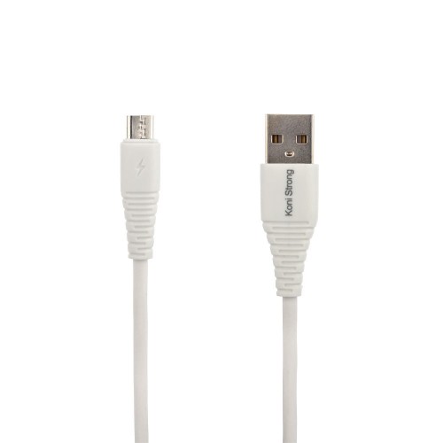 Кабель Micro USB KONI STRONG KS-64m |1M, 3A| white
