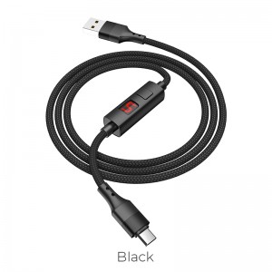 Кабель Hoco Micro USB Central Control Timing S13 |1.2M, 2.4A|