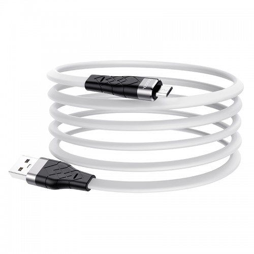 Кабель HOCO Micro USB Angel silicone charging data cable X53 |1m, 2.4A|