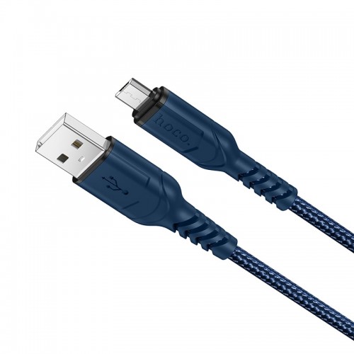 Кабель Hoco Micro USB Victory charging data cable X59 |1m, 2.4A| black