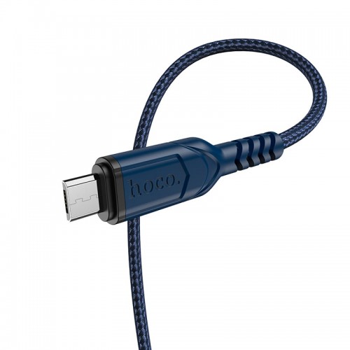 Кабель Hoco Micro USB Victory charging data cable X59 |1m, 2.4A| black
