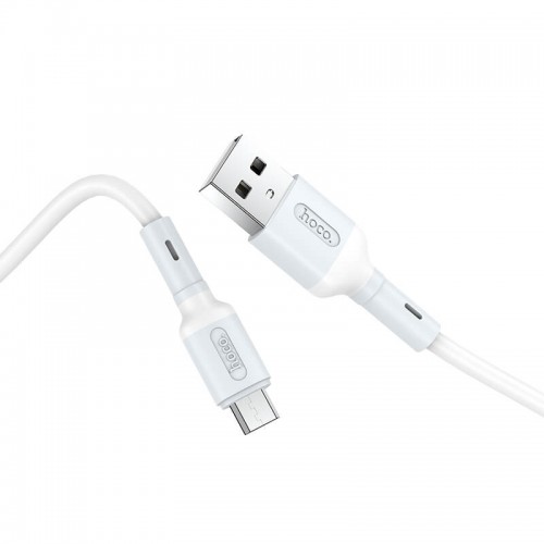 Кабель Hoco Micro USB Prime charging data cable X65 |1m, 2.4A| white