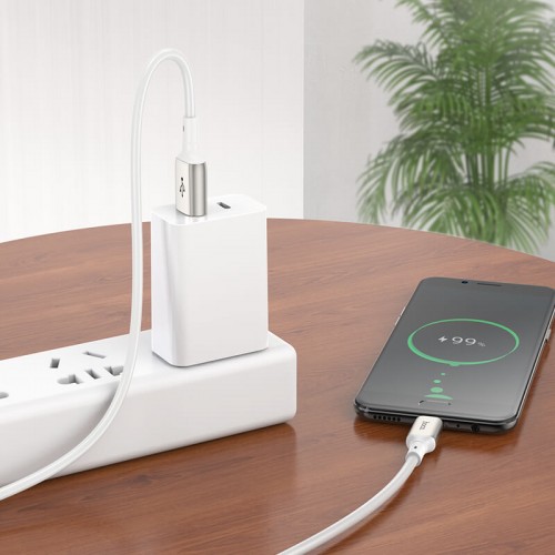 Кабель HOCO Micro USB Howdy charging data cable X66 |1m, 2.4A|