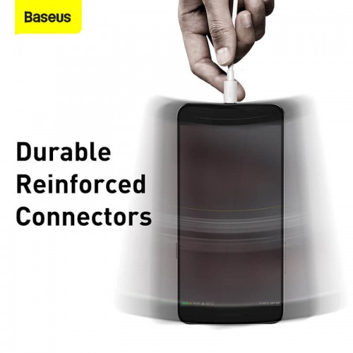 Кабель Baseus Micro USB Simple wisdom Data Cable Kit |1.5m, 2.1A| (2PCS-Set) (TZCAMZJ-02) white